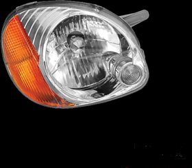 Head Light Light Assembly For Santro Old Right Driver Side  (without bulb,motor,wiring and holder)