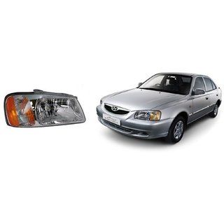 Head Light Light Assembly For Accent Right Driver Side  (without bulb,motor,wiring and holder)
