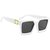 Unisex Black And White UV Protected Sunglasses (Free Size)