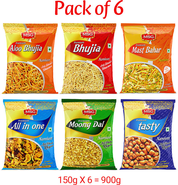 Buy MSG Snacks Combo (Pack of 6) Online @ ₹270 from ShopClues