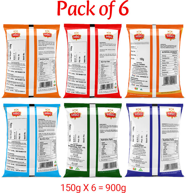 Buy MSG Snacks Combo (Pack of 6) Online @ ₹270 from ShopClues