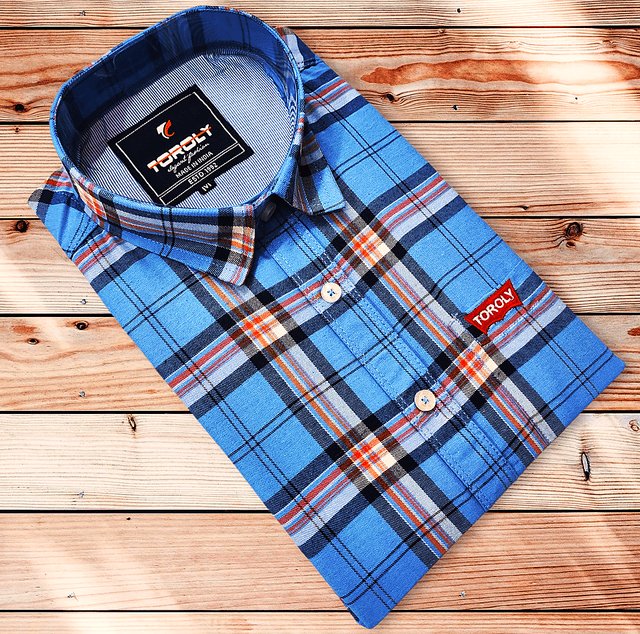 Buy Toroly Classic Sensational Men Sky Blue Slim Fit Shirt Online ...