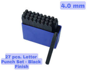 Scorpion Hardened Steel Alphabet Punch Set, 5/32 Inches-4 mm (Carbon Steel)