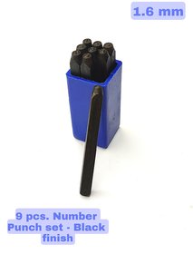 Scorpion Number Punch Set 1/16 - (1.6 mm) Hardened Steel/Metal Die Jewelers with Case