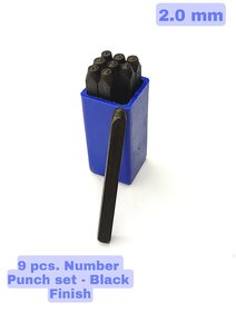 Scorpion Number Punch Set 5/64 - (2 mm) Hardened Steel/Metal Die Jewelers with Case