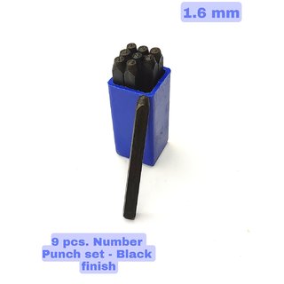 Scorpion Number Punch Set 1/16 - (1.6 mm) Hardened Steel/Metal Die Jewelers with Case