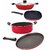 NIRLON Kitchenware Non Stick Aluminium Cookware Gift Set of 4 Pieces