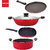 Nirlon Non Stick Aluminium kitchenware Item cookware Set of 4 Pieces