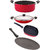 Nirlon Nonstick Cookware 4 Pieces Set Aluminum with Scratch Resistant Coating,