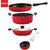 Nirlon Gas Compatible Non Stick Aluminium Cookware Set of 4 Pieces