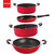 Nirlon Non Stick Aluminium Cookware Set of 4 Pieces