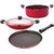 Nirlon Non-Stick Aluminium Gas Compatible 3 Piece Kitchen Item with Stainless Steel Lid