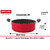 Nirlon Non-Stick Casserole Casserole Smart Tawa Casserole Aluminium Cookware Set, 4-Pieces, Red/Black