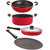 Nirlon Nonstick Aluminium Cookware Set with Bakelite Handle, Gas Compatible
