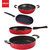 Nirlon Cookware Aluminium Non Stick Gift Cooking Set of 4 Pieces