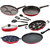 Nirlon Non-Toxic Oil Free Non-Stick Cookware Combo Set of 9 Pieces with Bakelite Handle