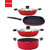 Nirlon Kitchenware Aluminium Cookware 3 Layer Superior Coating Combo Set of 4 Pieces