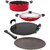 Nirlon Non-Stick Aluminium  Flat Base Kitchen Utensils with Lid