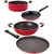 Nirlon Non-Stick Aluminium 4 Piece Gas Compatible Superior Quality Cooking Combo Set