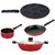 Nirlon Rust Free Aluminium Non-Stick Pots and Pans Combo Gift Set, DKDM_SPB_UP7_TP