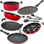 Nirlon Nonstick Gas Compatible Aluminium cookware set , 9 pcs