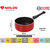Nirlon Non-Stick AluminiumCookware Set for Cooking, Red & Black -9-Pieces