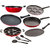 NIRLON Non-Stick Coated Gas Compatible, Wooden Spoon Friendly Kitchenware Cookware Set-9 pieces