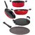 Nirlon Non-Stick Aluminium Flat Base Gas Compatible 5 Piece Cookware Item Set