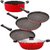 Nirlon Non-Stick Aluminium 5 Piece Gas Compatible Cookware Set