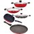 Nirlon Non-Stick Dishwahser Safe Aluminium 5 Piece Cookware Utencil Combo Set with Steel Lid