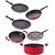 Nirlon Non Stick Coating Aluminium Cookware Gift Set of 6 Pieces with Bakelite Handle