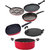 Nirlon Non Stick Cookware Pots and Pans Set of 6 Pieces
