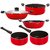Nirlon Non-Stick 5 Piece Rust Free Gas Compatible Cookware Utensils Combo with Bakelite Handle