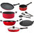 Nirlon Gas Compatible Non Stick Aluminium Cookware Set of 9 Pieces