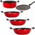 Nirlon Non-Stick 5 Piece Rust Free Gas Compatible Cookware with Bakelite Handle