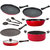 Nirlon Non Stick Aluminium Cookware Set of 9 Pieces with Bakelite Handle