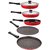 Nirlon Non-Stick Flat Base Gas Compatible Kitchenware Set, 5 Piece