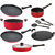 Nirlon Non Stick Coated Aluminium Kitchenware Gift Set of 9 Pieces