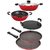 Nirlon Non-Stick Aluminium Scratch Resistance 5 Piece Kitchen Cooking Utensils, Easy to Clean