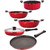 Nirlon 5 Piece 3 Layer Non-Stick Coated Cookware Utensil Combo Set