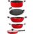 Nirlon Non-Stick Aluminium Flat Base Gas Compatible 5 Piece Kitchen Cooking Utensils