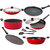 Nirlon Kitchenware Aluminium Cookware 3 Layer Superior Coating Combo Set of 9 Pieces |26_CT_KD14_CH_FT11_Cass2_FP12_3SPN