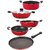 Nirlon Non-Stick Flat Bottom Gas Compatible Cookware Combo Set, 5 Piece