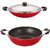Nirlon Non-Stick Aluminium Kadhai and Chetty Pan Combo Cookware Set, 2.6mm_KD11_AC