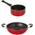 Nirlon  Non-Stick Aluminium Cookware Utencils Combo Gift Set with Bakelite Handle, 2.6mm_KD13_SP