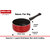 Nirlon Nonstick Cookware Pots and Pans 3 Pieces Set,Red