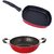 Nirlon Non-Stick Aluminium Kadhai and Grill Pan Combo Set, 2.6mm_KD11_GP