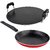 Nirlon Non-Stick Aluminium Kitchen Cookng Combo Set, Tapper Pan, Round tawa