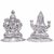 Beautiful Laxmi Ganesh Silver Idol