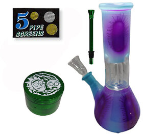 Farman Handicrafts 8 inch Ice Water Bong Percolator Ice Bongs Pipe Pack of 1